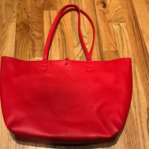 BCBG Tomato Red Tote - Picture 3 of 6